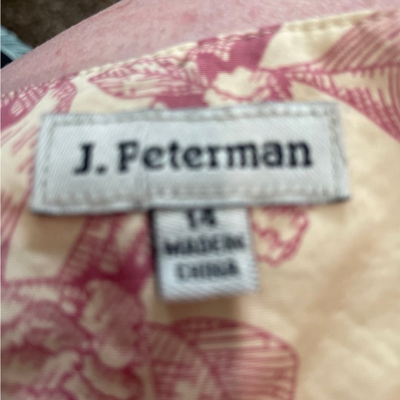 J. Peterman floral print sleeveless button-down maxi dress size 14. - Picture 5 of 5